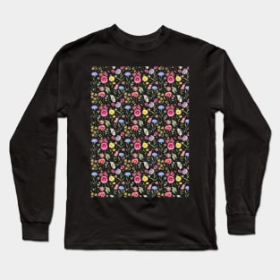 minimalist flower pattern Long Sleeve T-Shirt